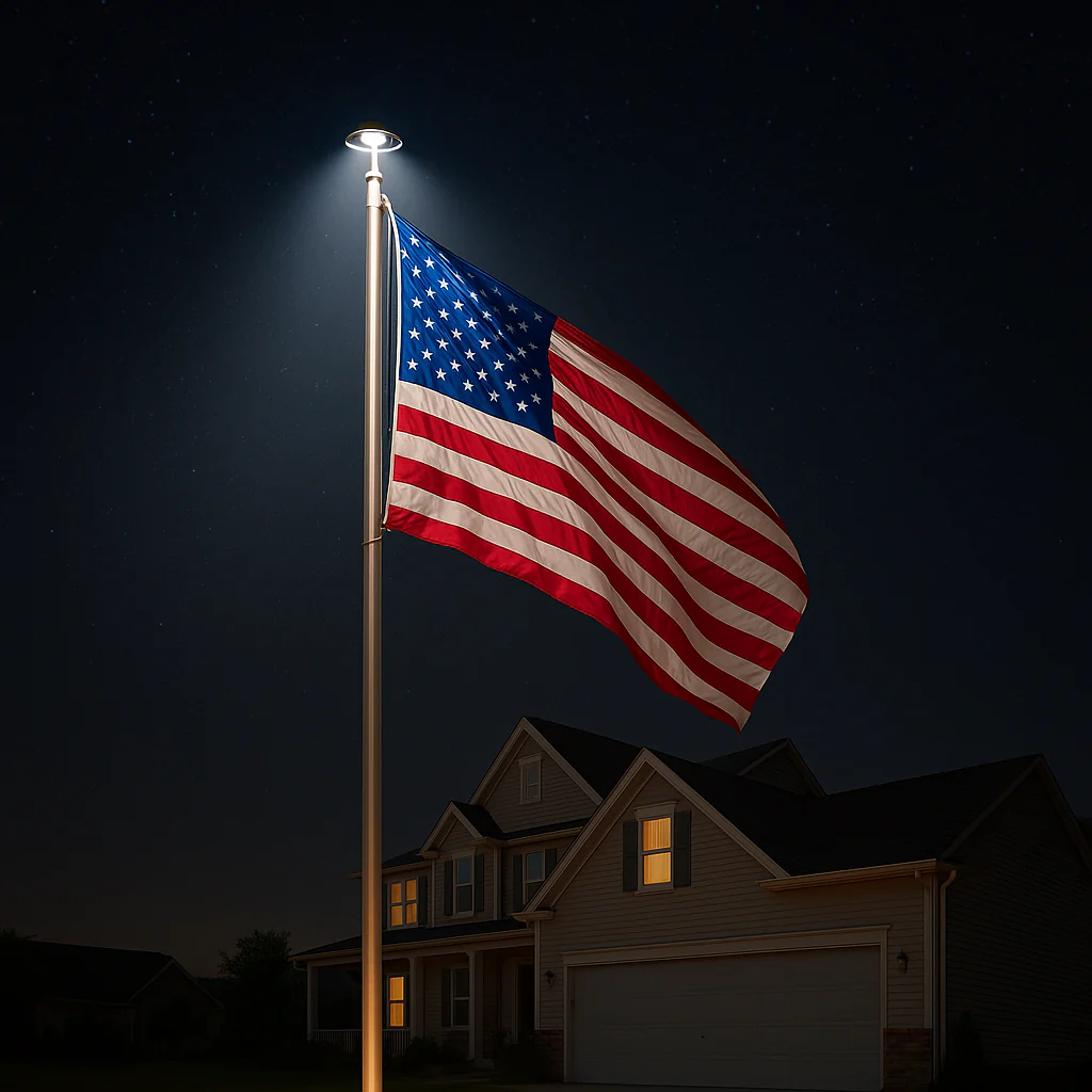 Do Solar Flagpole Lights Actually Meet Flag Code for Night Display